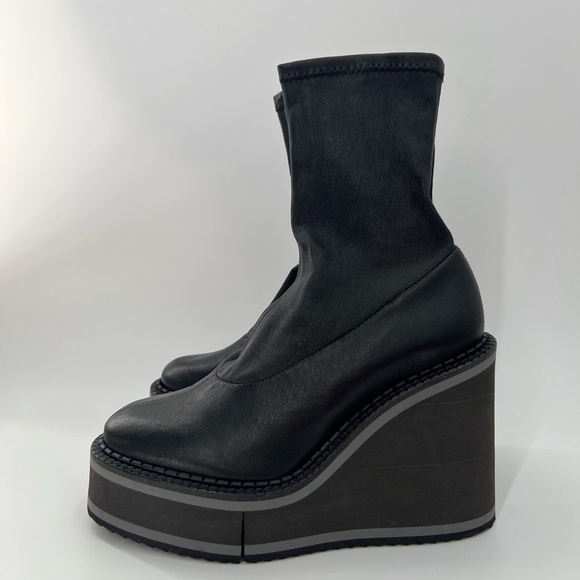 Black Platform Ankle Boots - Picture 4 of 11
